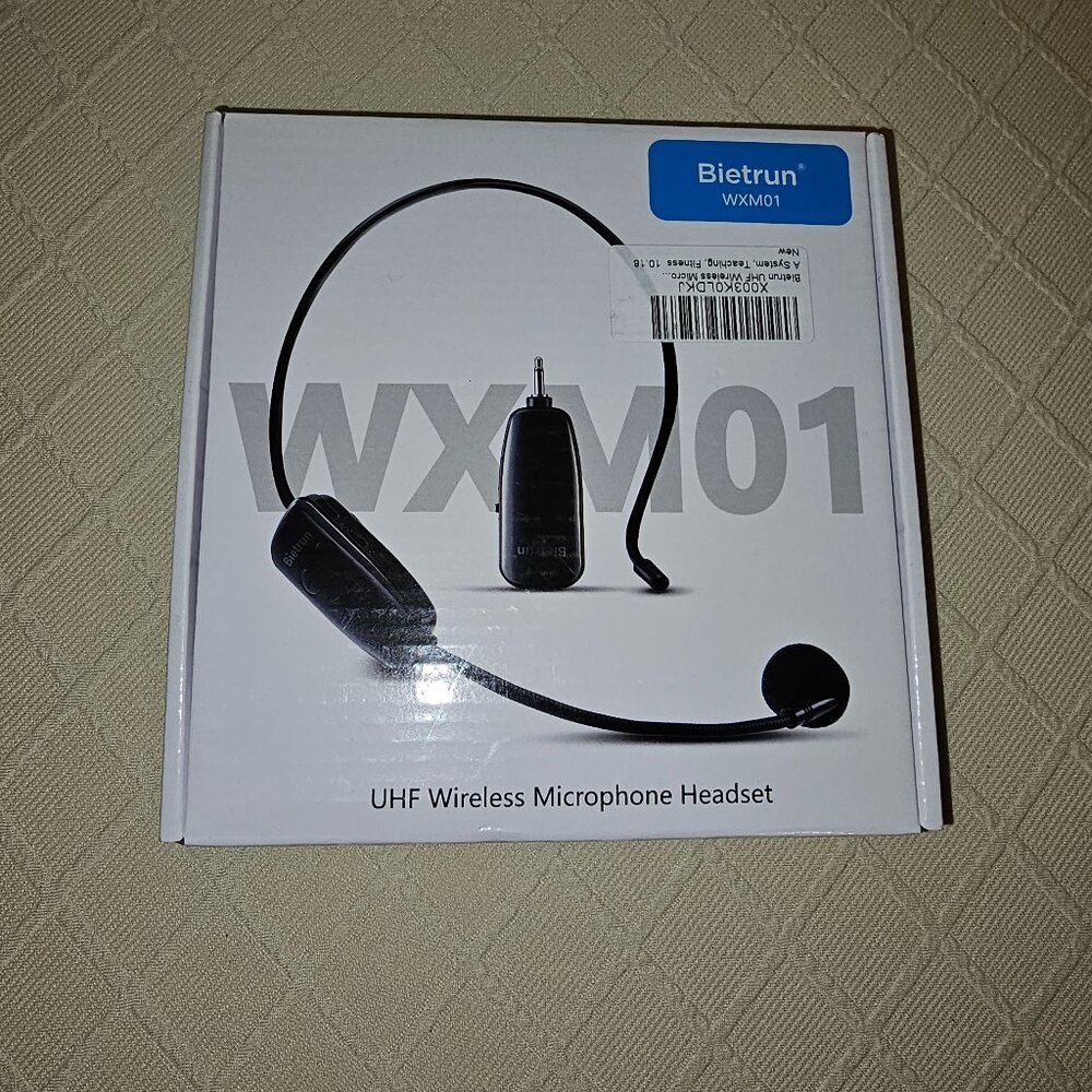 Wireless Microphone Headset, 160ft range